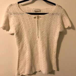 White summer vintage blouse